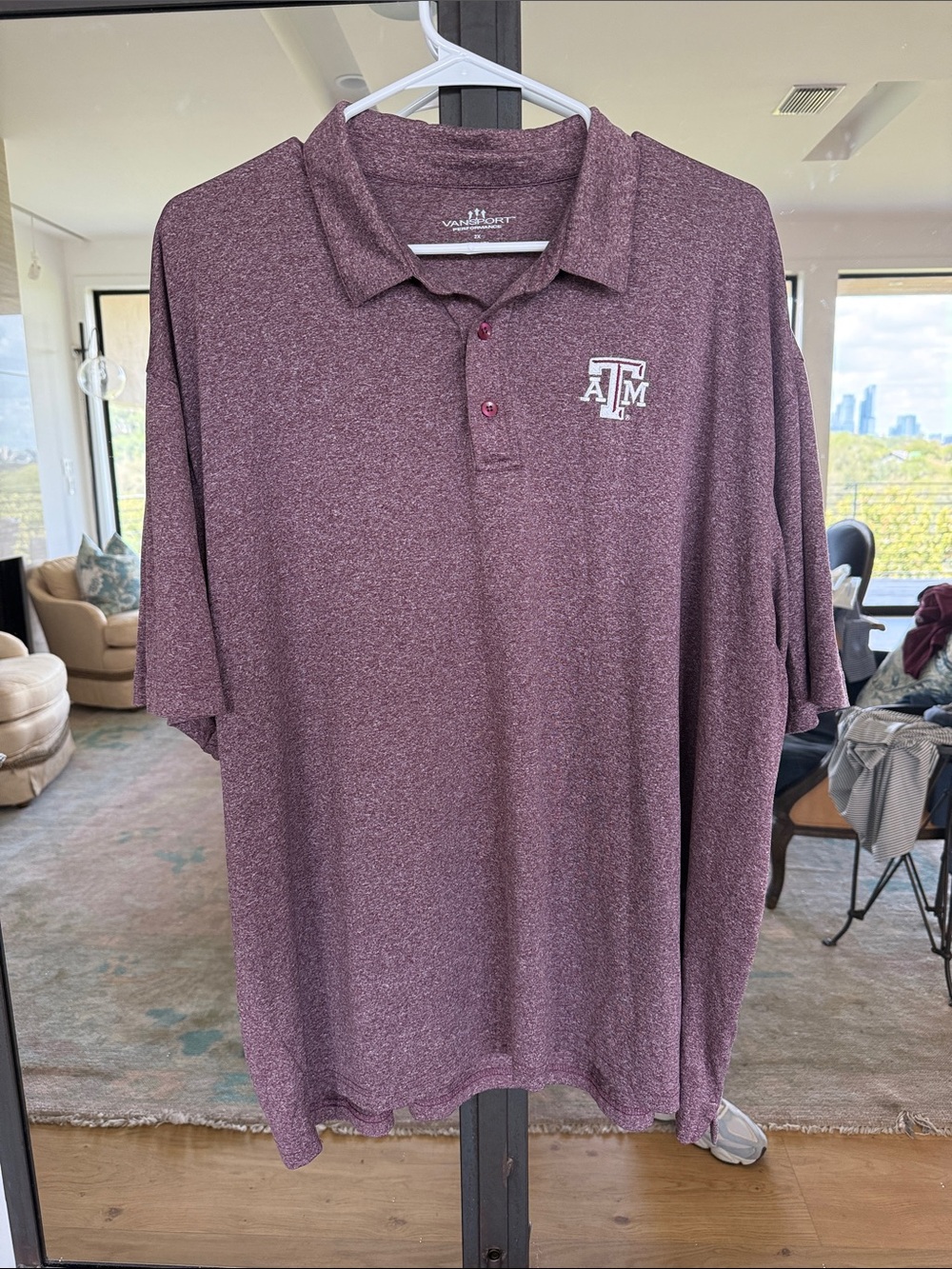 Men’s Maroon HeatherTexas A&M Polo Shirt